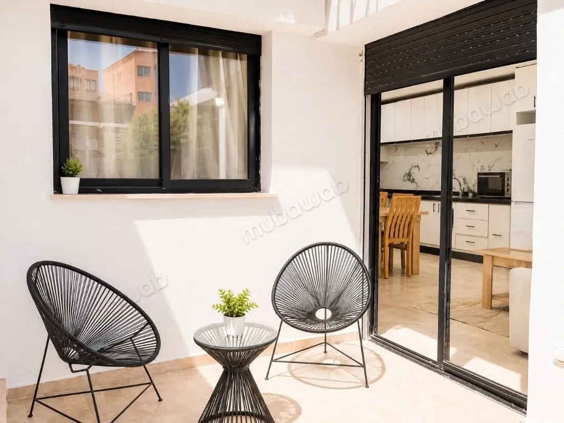 Joli appartement a louer a gueliz longue duree - مراكش (3)