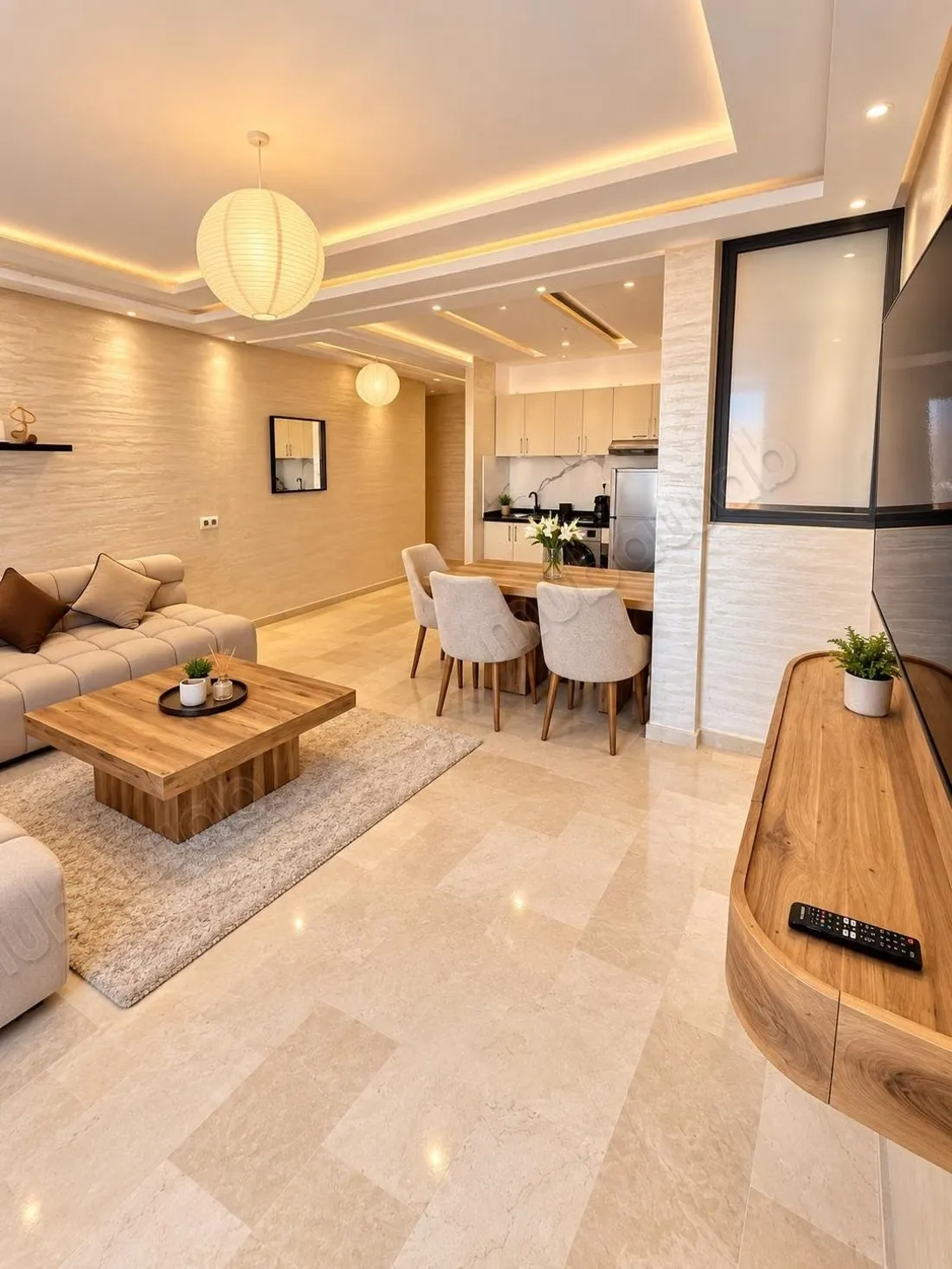 Moderne appartement meublé à louer en plein cœur de Guéliz - مراكش
