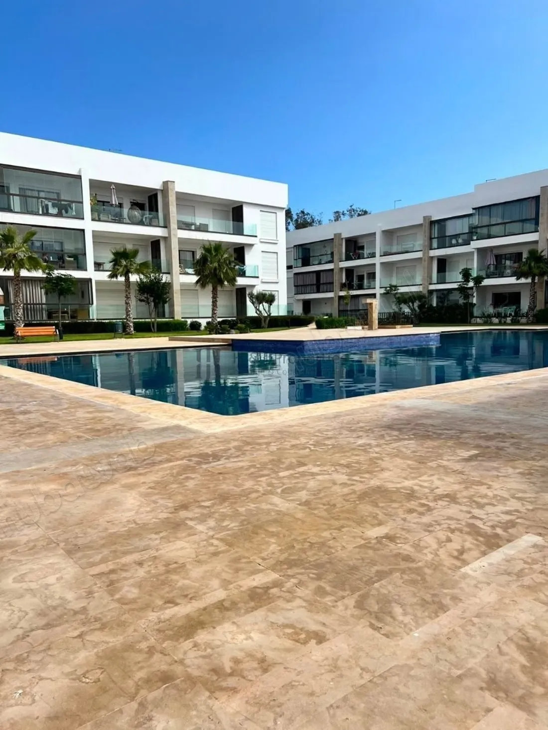 T3 90m² 2 chambres residence piscine - دار بوعزة