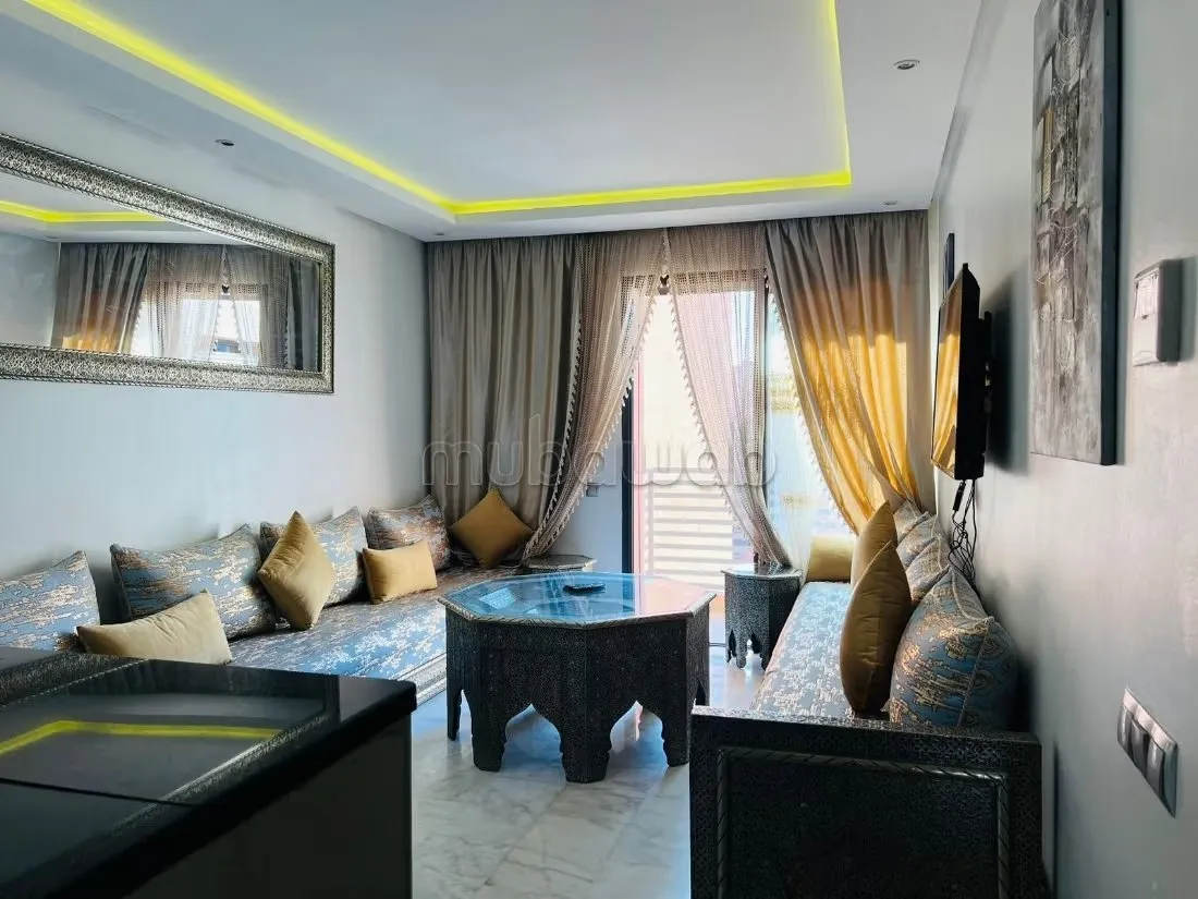 Location d'un appartement à Guéliz. 3 pièces. Concierge et c... - مراكش