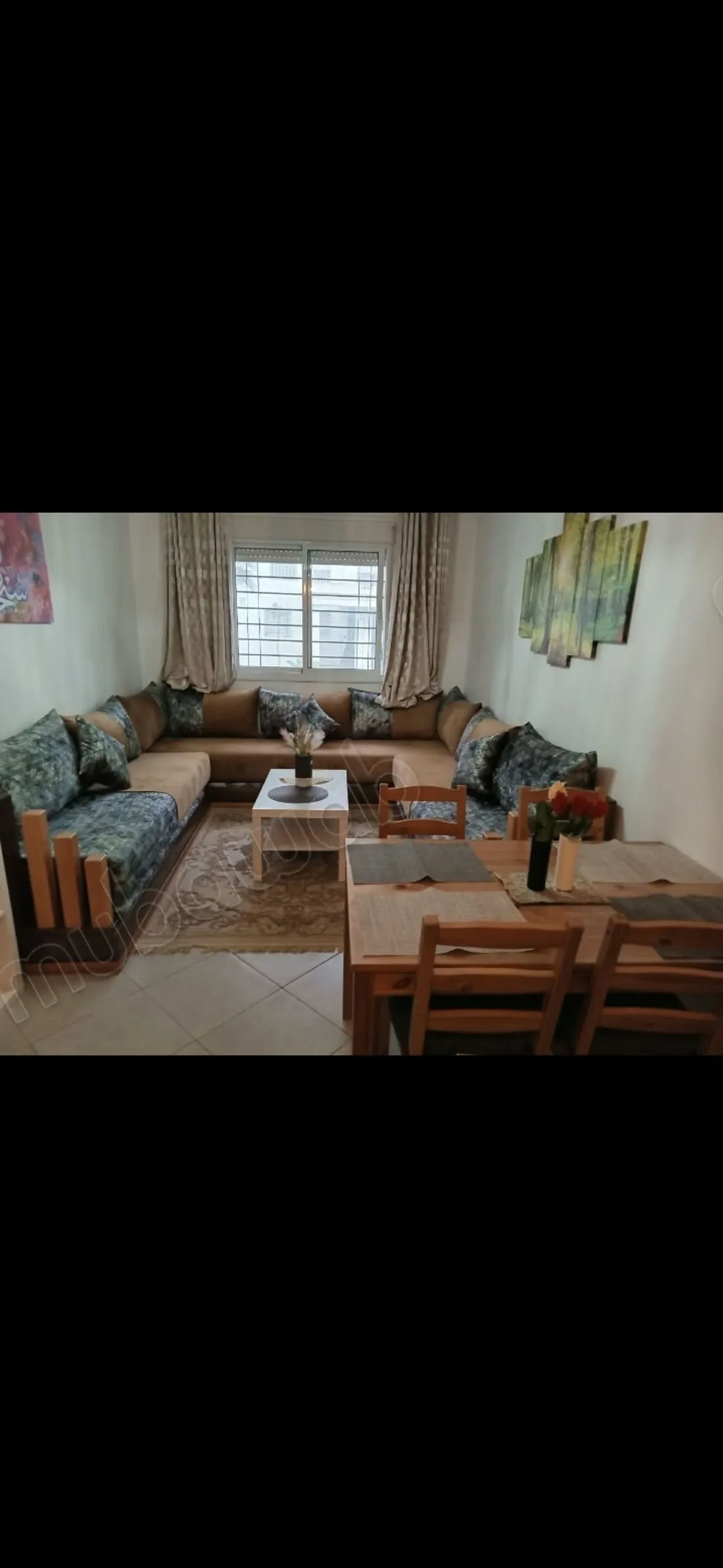 Location saisonnière à Gueznaia. 
Surface totale 60 m². 
Ant... - كزناية