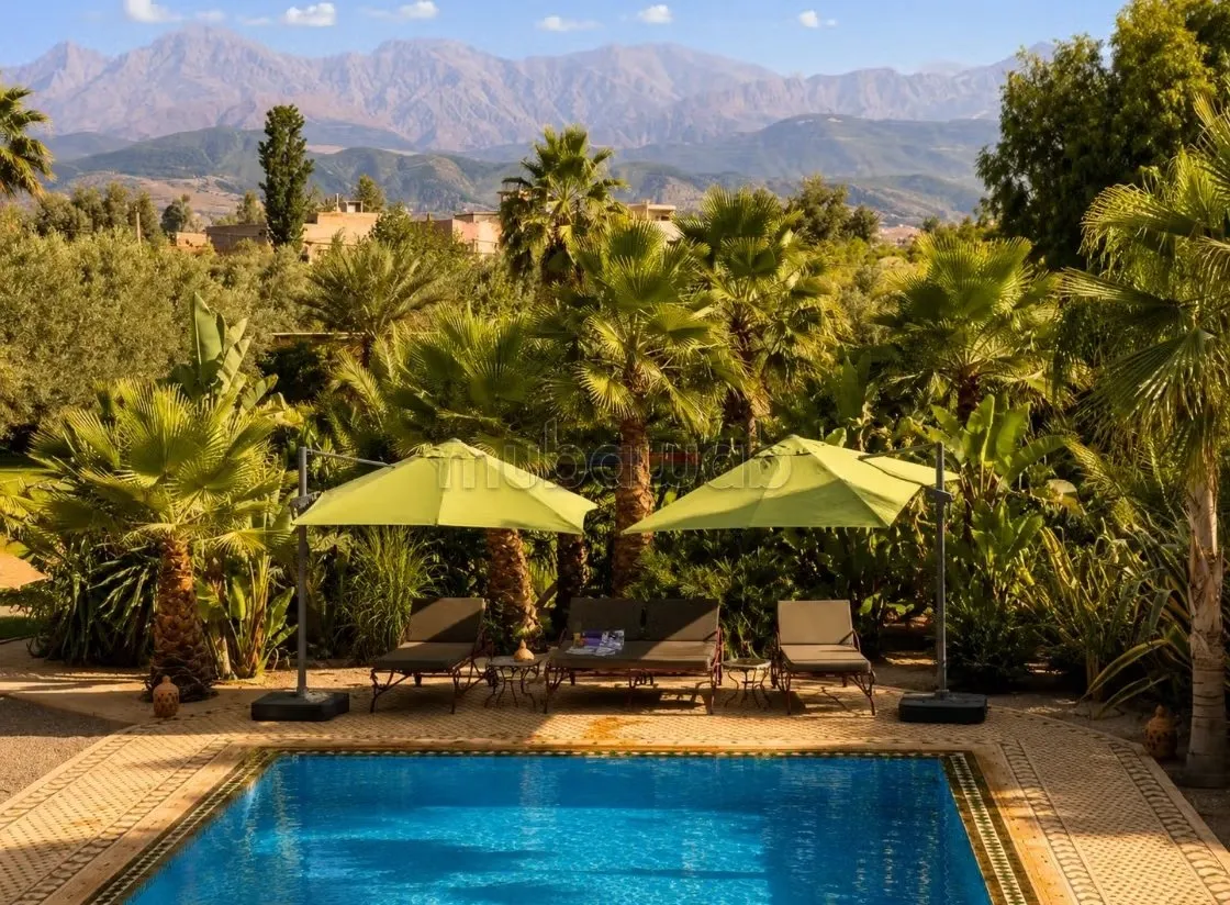 Villa avec VNA route de l'Ourika,
vue Atlas - مراكش