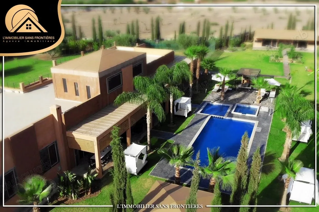 Villa maison d’hôtes meublée à vendre avec piscine chauffée... - مراكش (2)