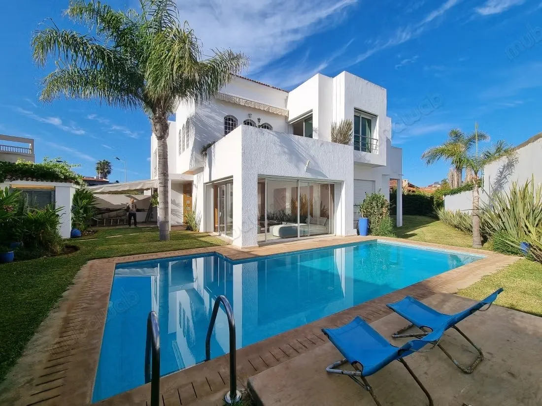 Villa entièrement rénovée avec piscine Harhoura - هرهورة
