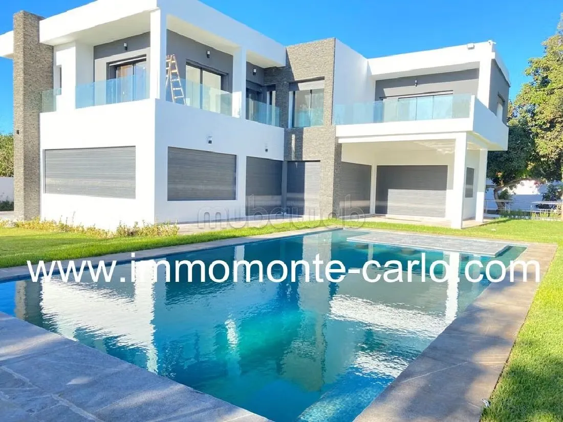 Villa neuve de luxe en location à Rabat - الرباط