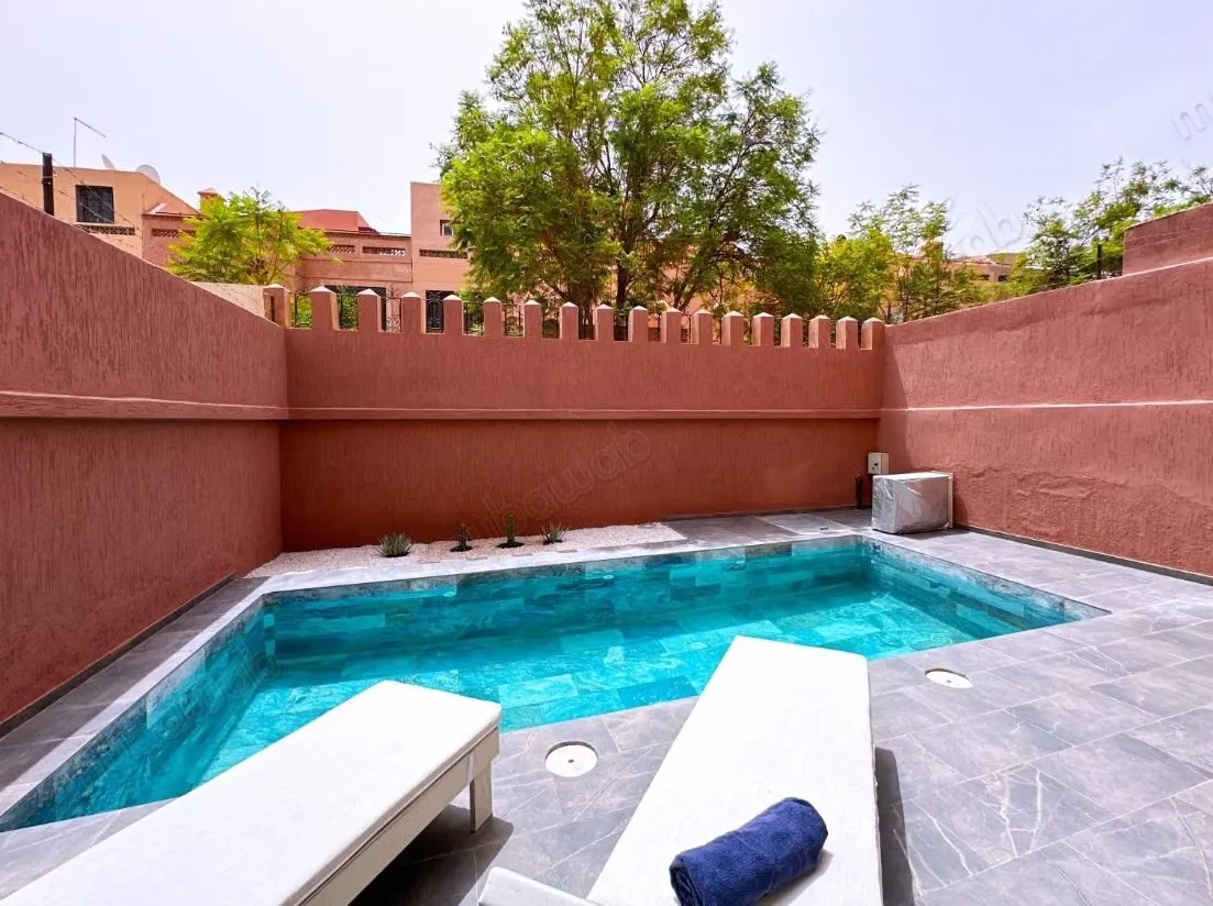 Villa Meublée à la location 
Rte Casa Marrakech - مراكش