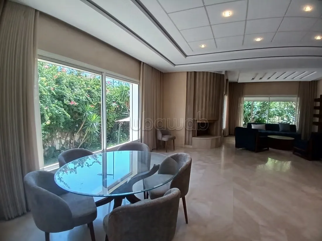 Une villa meublée à louer - الرباط (3)