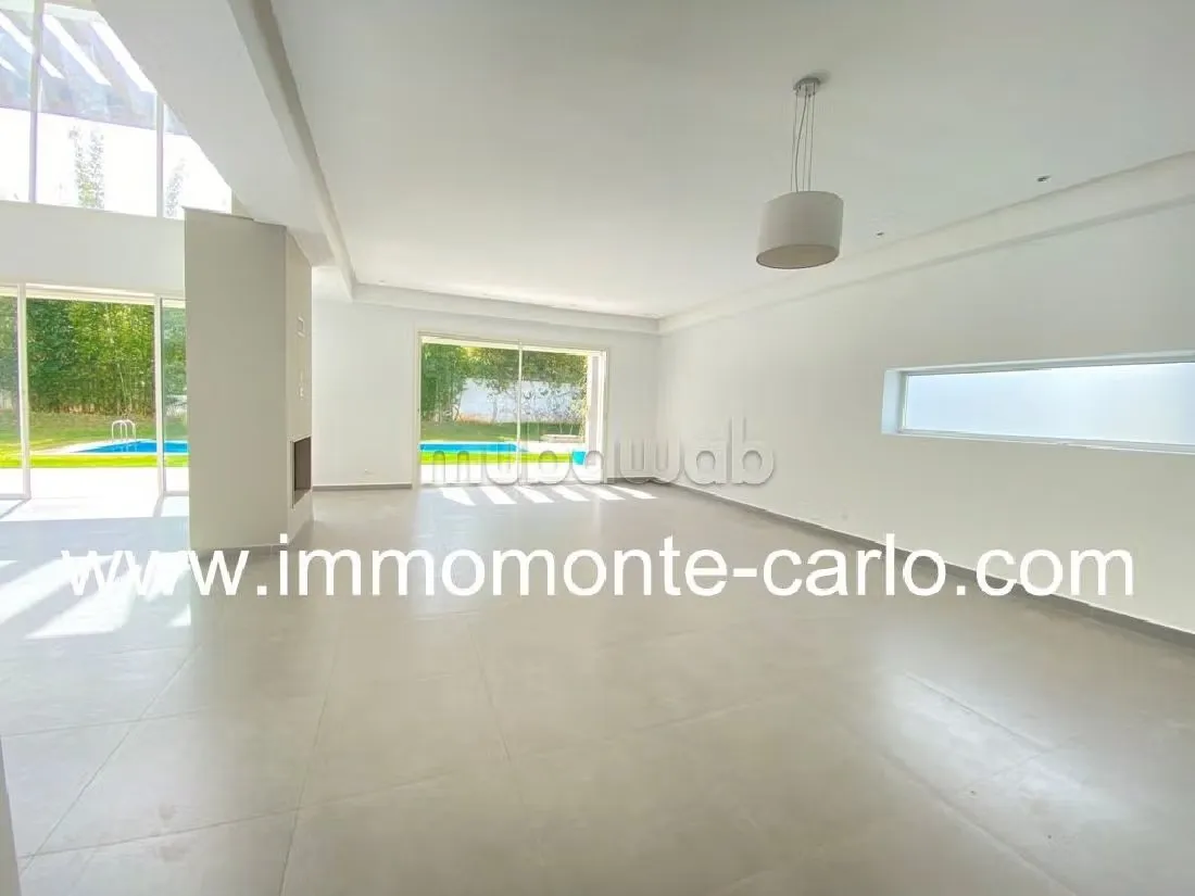 Villa d’architecte haut standing à louer Rabat - الرباط (2)
