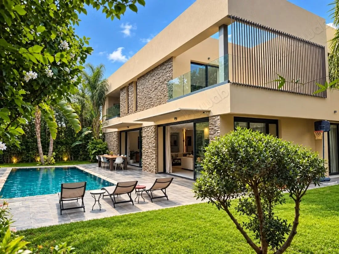 Top emplacement: grande Villa à louer meublée, 6 Ch, proche... - مراكش