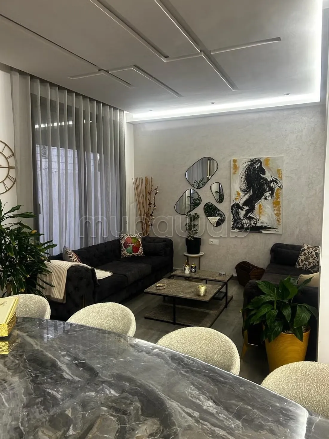 Villa de luxe en location à hay Ryad bien meublé - الرباط