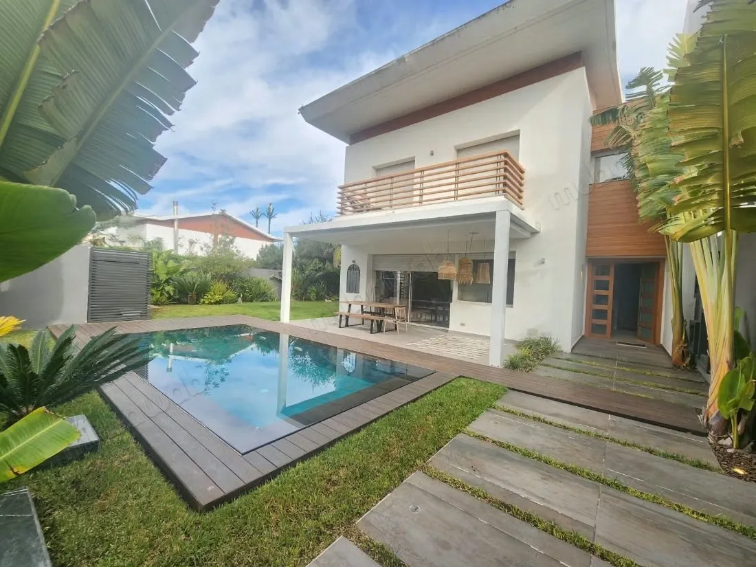 Villa moderne meublée à louer à la ville verte - بوسكورة (3)