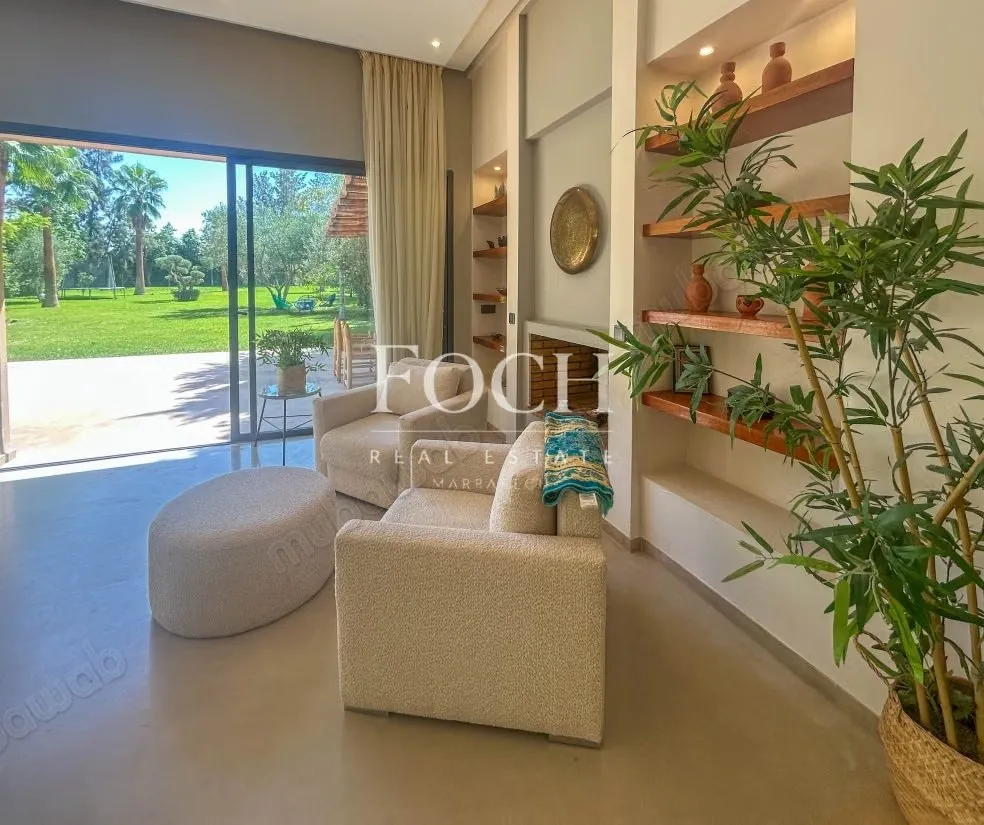 Moderne sur Golf, piscine chauffée, jacuzzi, hammam, cinéma - مراكش