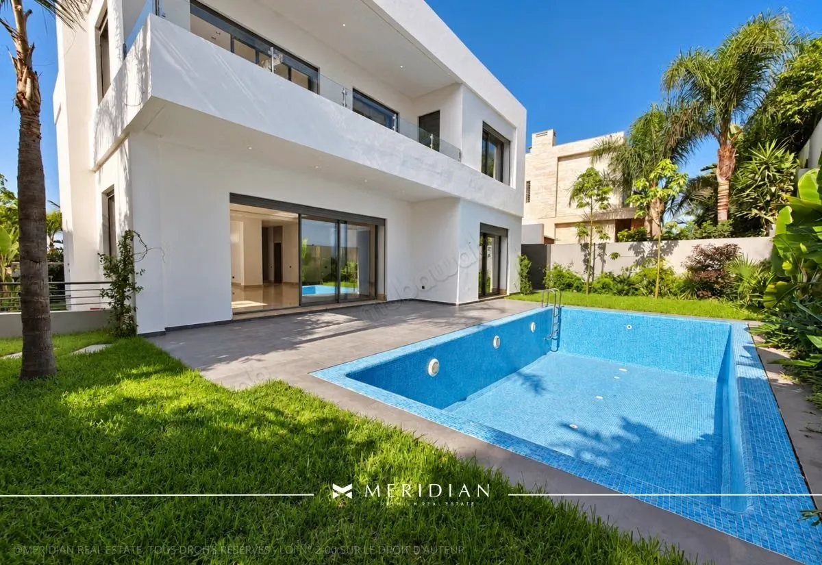 Villa contemporaine neuve à louer à Ain Diab - الدار البيضاء