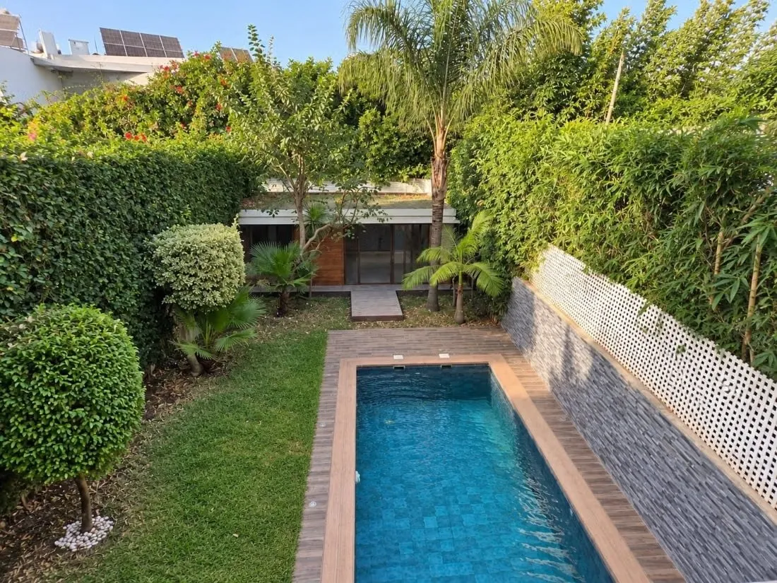 Location Villa Ville Verte Bouskoura Casablanca - بوسكورة