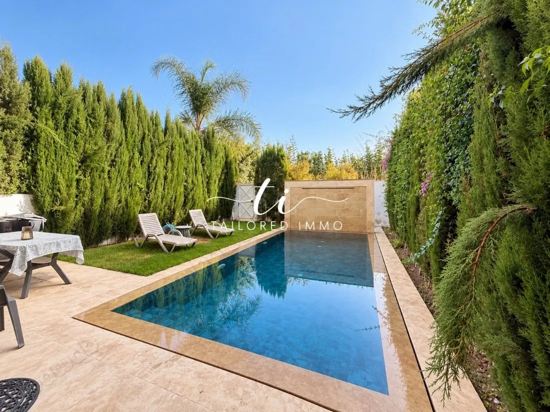 Villa à louer vide ou meublée à Bouskoura villle verte - بوسكورة