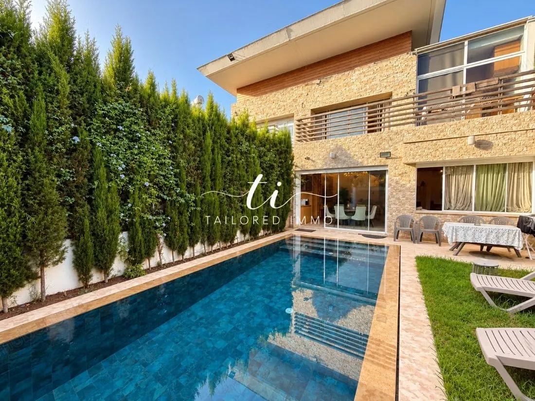 Villa à louer vide ou meublée à Bouskoura villle verte - بوسكورة (2)