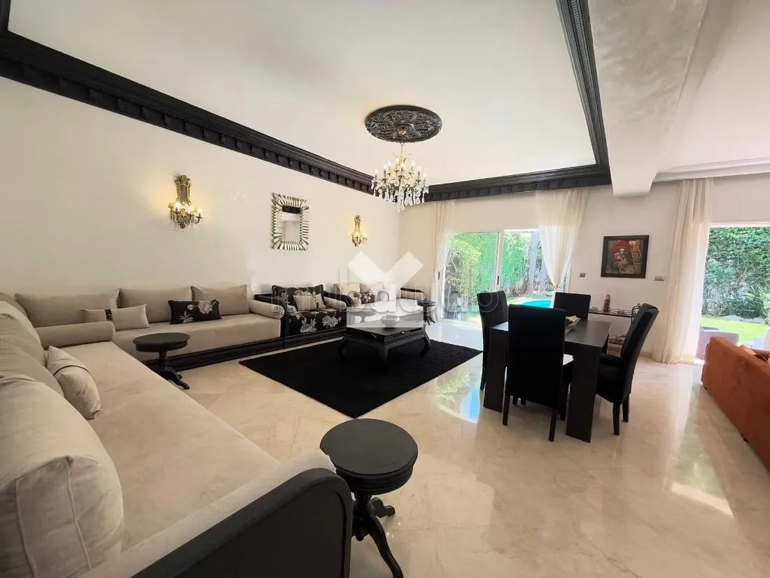 Villa à Louer de 339.0 m² à Casablanca, Ain Diab Extension 2 - الدار البيضاء