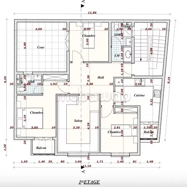 Immeuble r2 a vendre - مراكش (2)