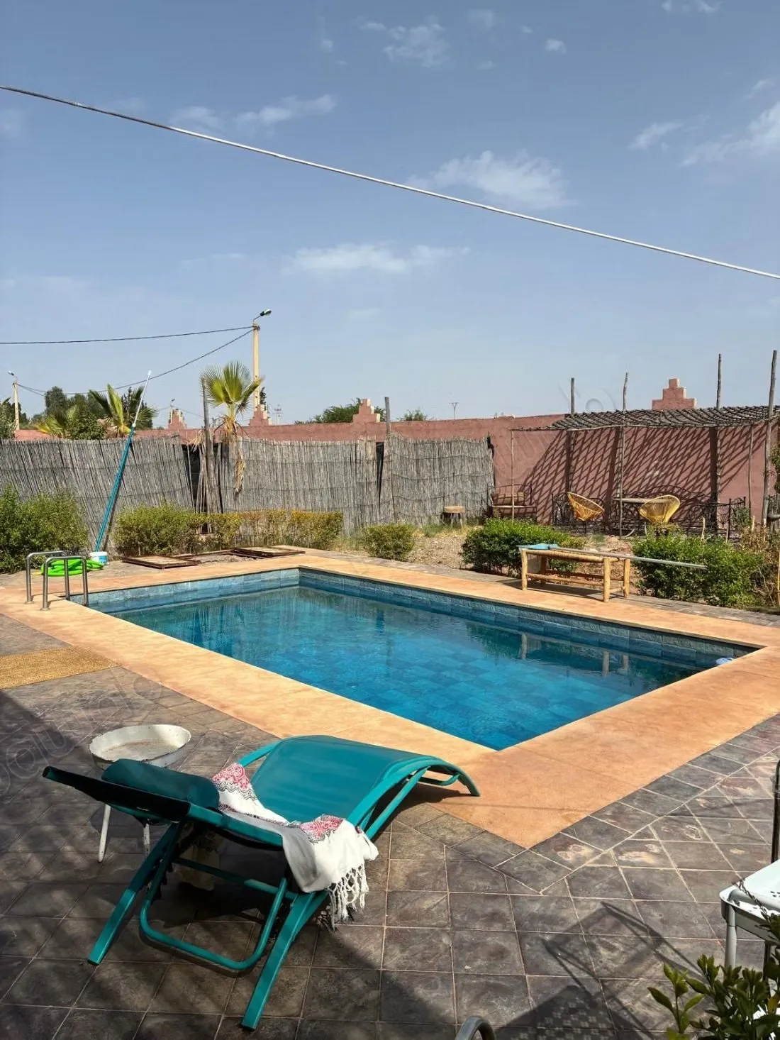 Maison meublée avec piscine et vue sur atlas 
route de Fès - مراكش