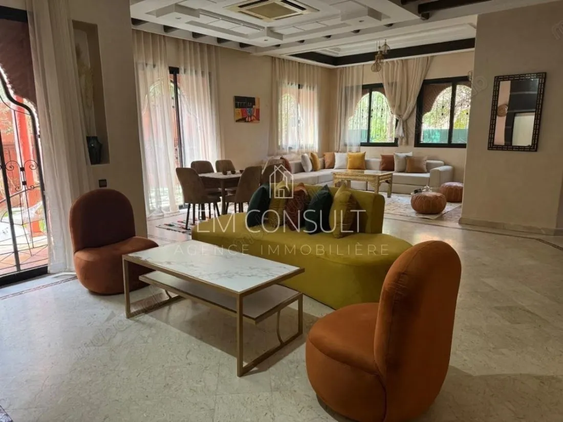 LOCATION – Villa meublée 3 chambres – Route de Fès - مراكش