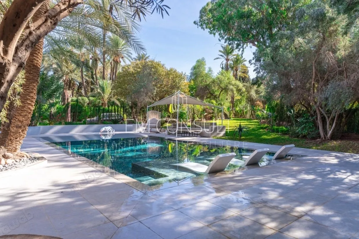 A louer villa 3 chambres la palmeraie - مراكش