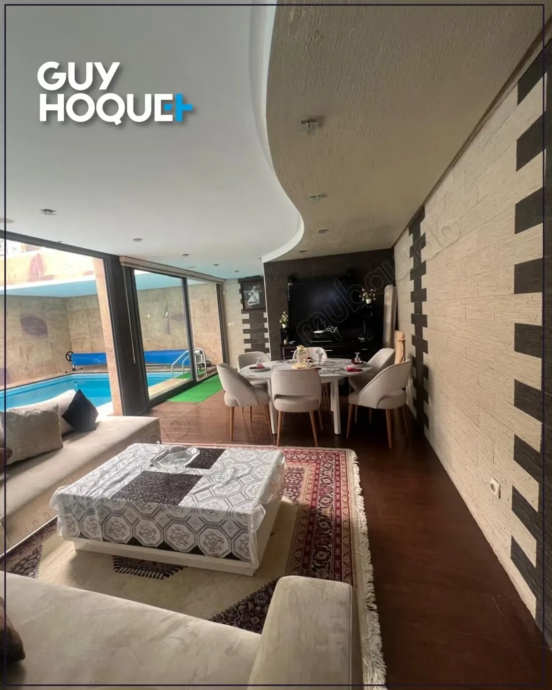 Villa meublée avec piscine intérieure 
Ain Diab - الدار البيضاء (2)