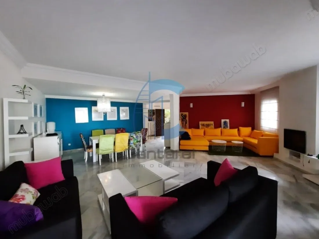 Villa meublee en location 
dar bouazza - دار بوعزة