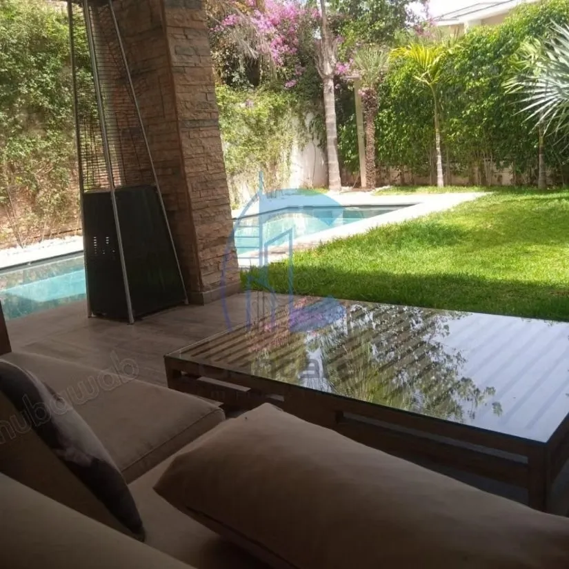 Magnifique villa vide en location bouskoura - بوسكورة