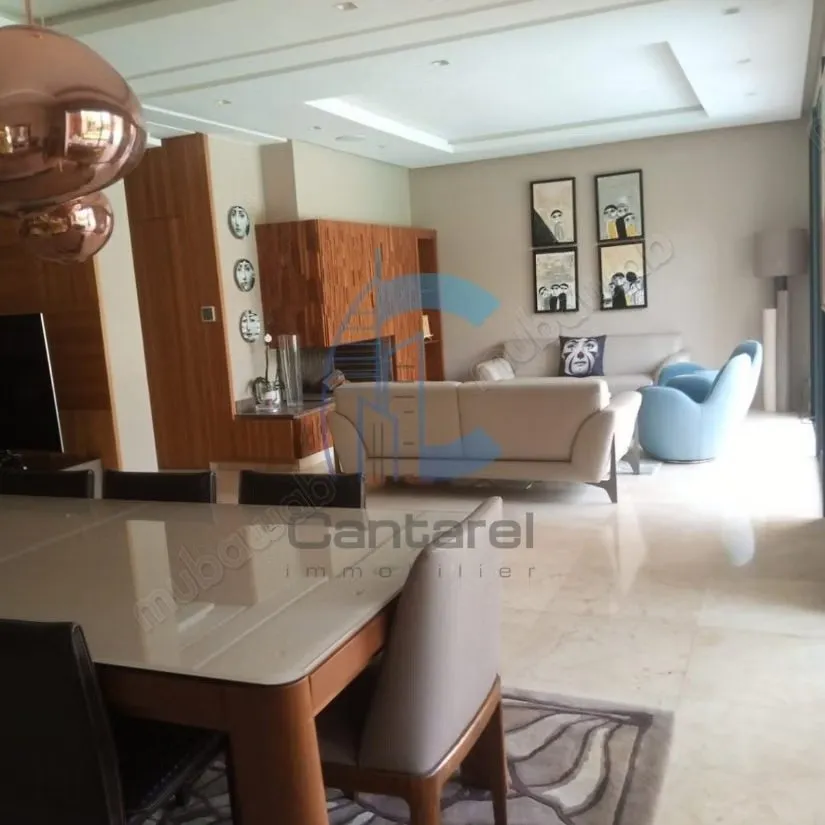 Magnifique villa vide en location bouskoura - بوسكورة (3)