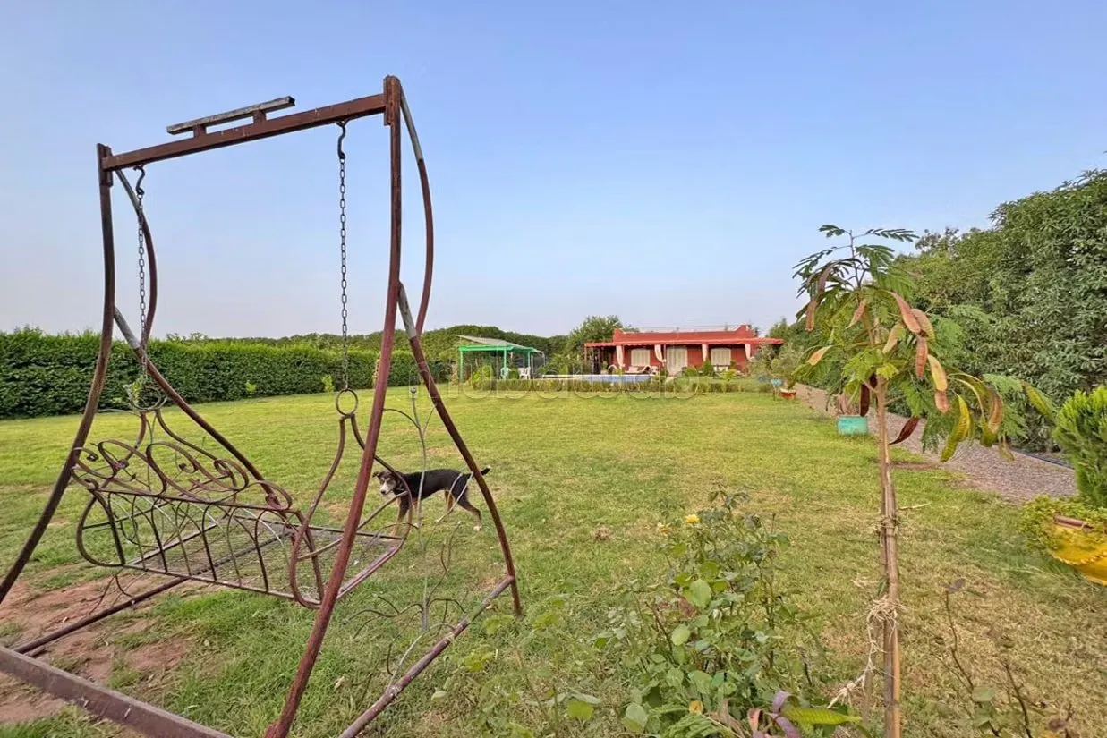 Maison privée en plain pied 3 chambres, Piscine, jardin - مراكش