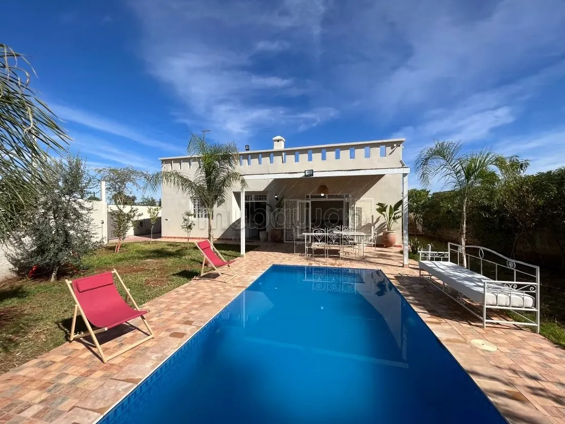 A louer villa meuble route ourika proche aqua parc - مراكش (2)