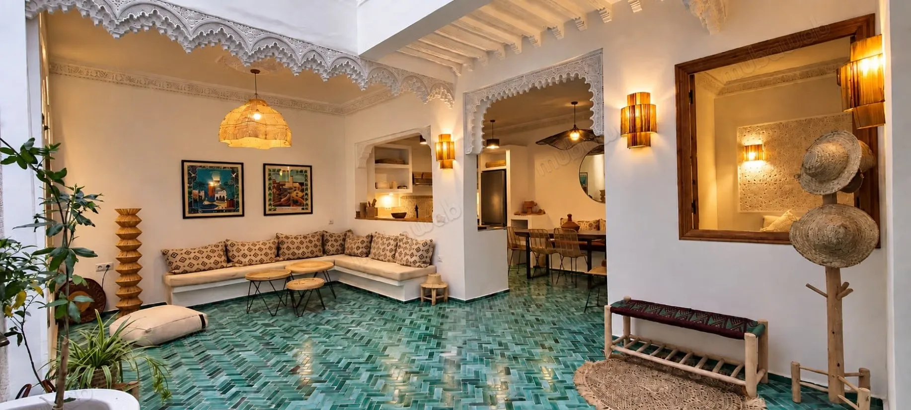 Riad rénové 4 chambres avec bassin – Bab Doukkala - مراكش