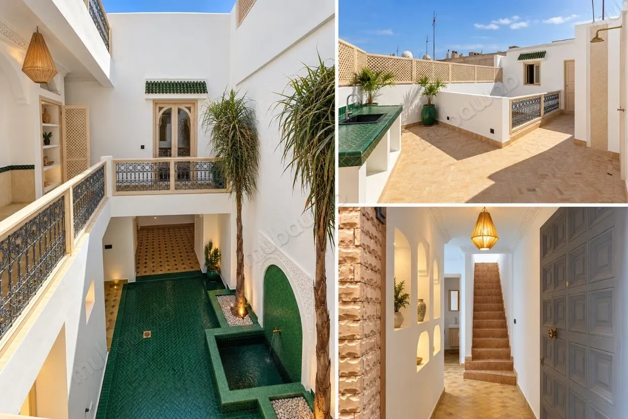 Riad 3 chambres rénové avec soin Bab Doukkala - مراكش
