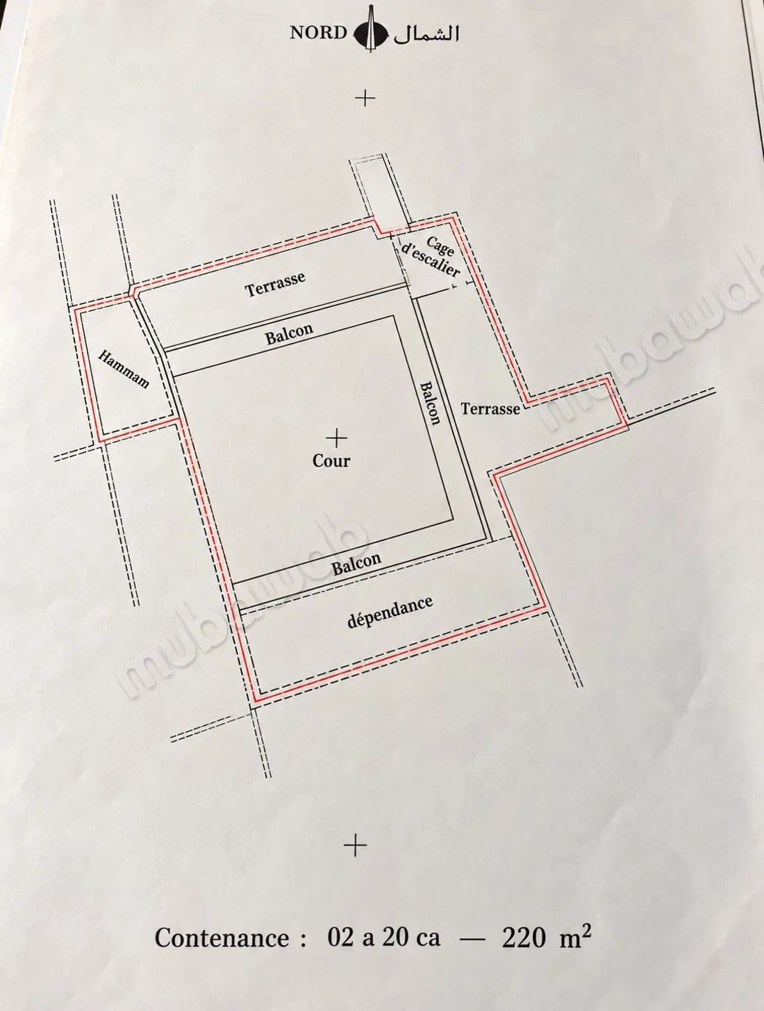 Terrain de 220 m2 MEDINA - مراكش