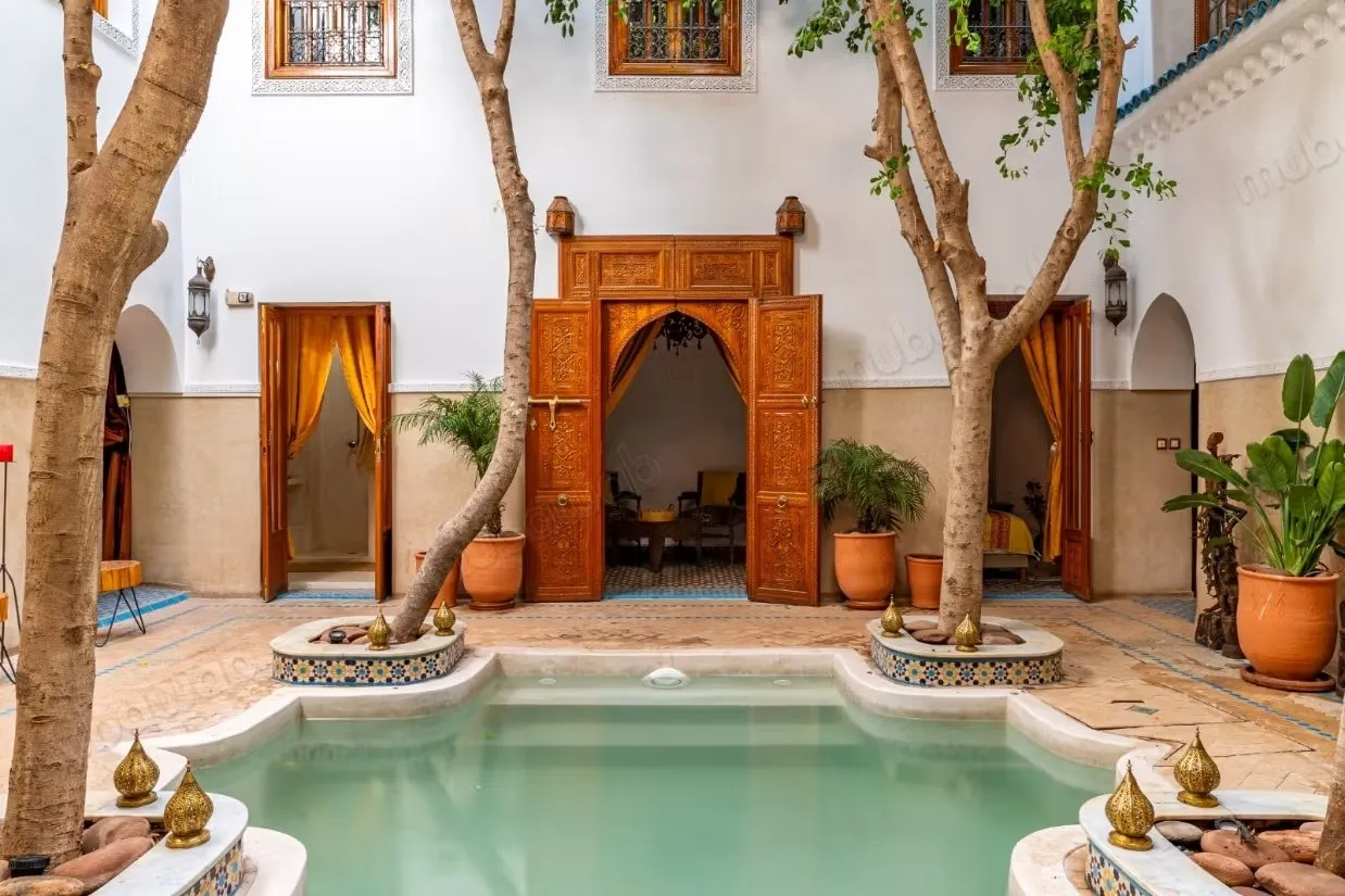 Riad d'exception titré à Bab Dokala, 6 chambres, piscine, ha... - مراكش