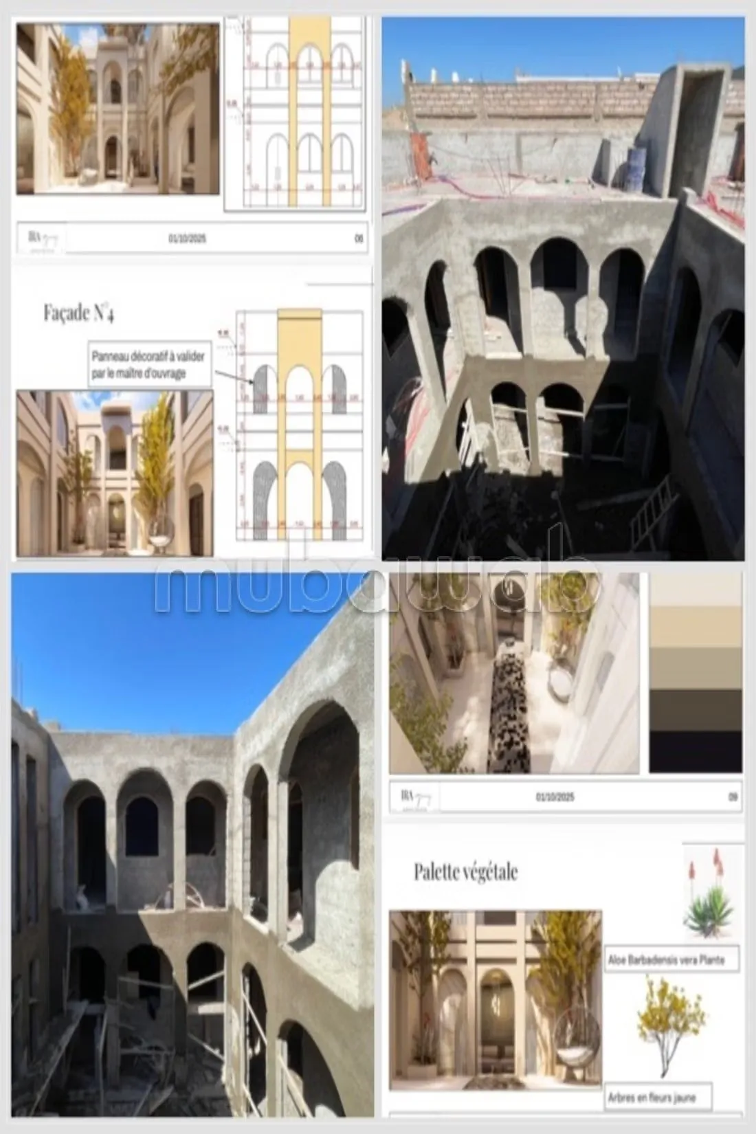 Grand Riad en cours de construction, livré fini - مراكش