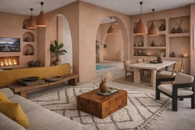 Riad neuf titre 4 chambres finitions sur mesure - مراكش (3)