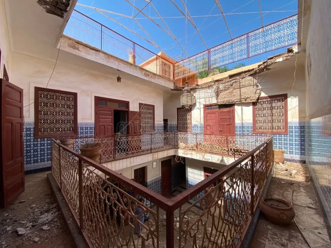 Vente riad à renover melkia au quartier mouassine - مراكش