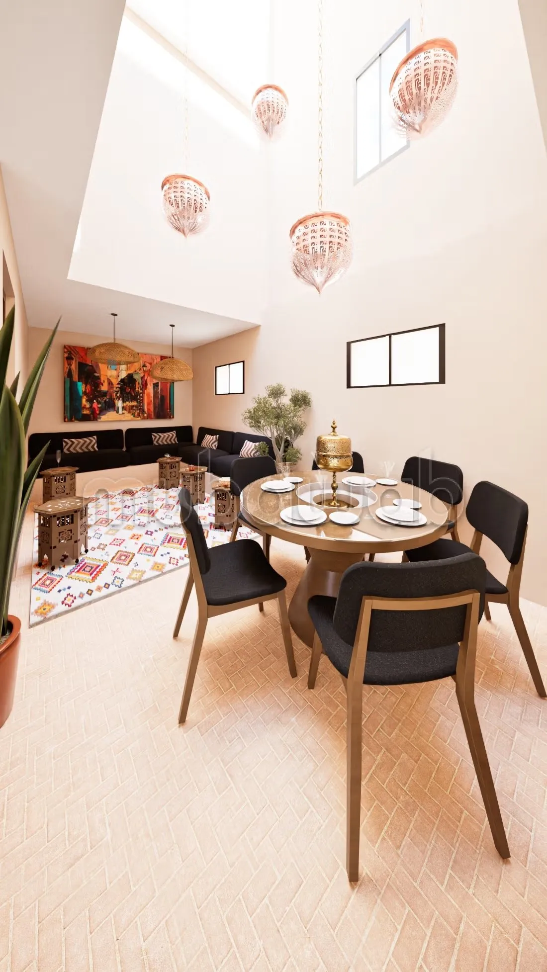Riad titré rénover 4 chambres - مراكش (2)