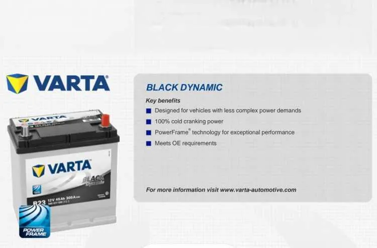 Batterie voiture varta black dynamic 12v 45ah b23 - الدار البيضاء (2)