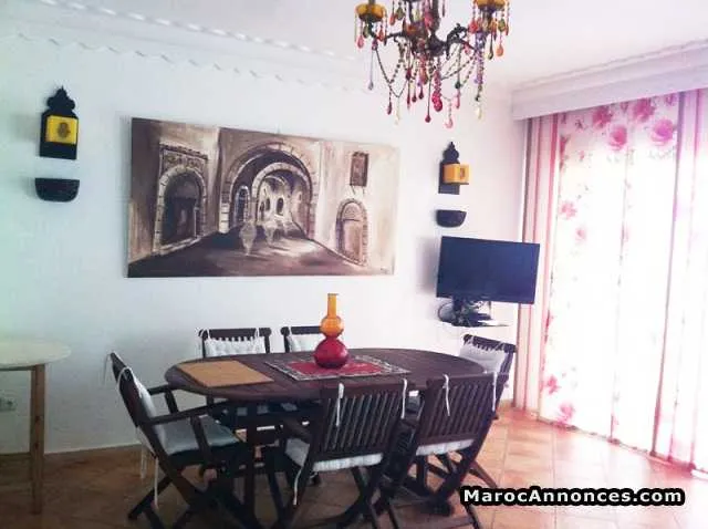 Appartement meublé 110 m² dar bouazza - الدار البيضاء