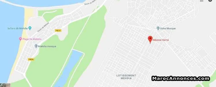 Terrain à vendre deux facades r+3 de 188 m² - القنيطرة