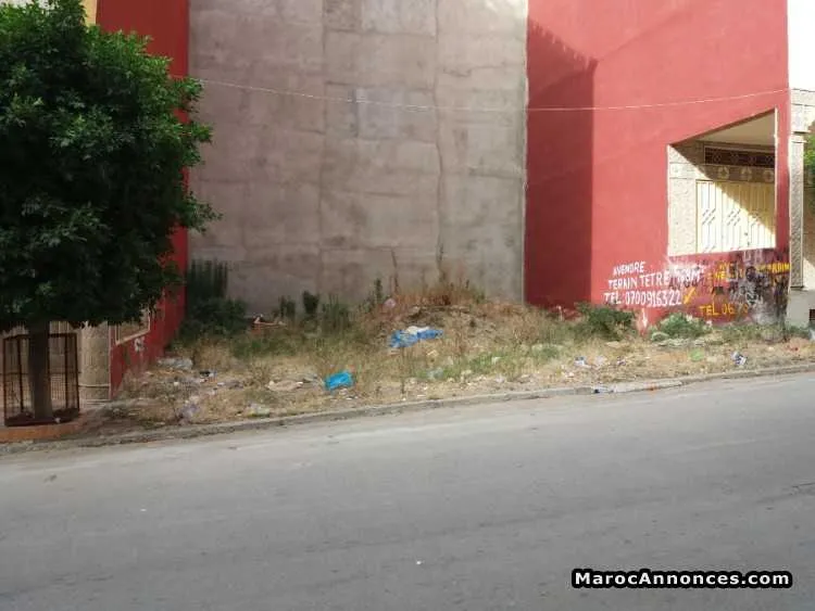 Terrain tetre de 168m² à branes(tanger) - طنجة