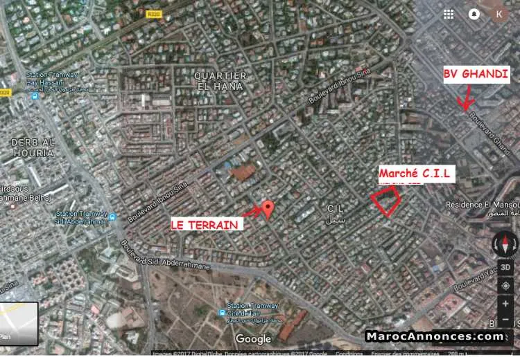 Terrain villa à c.i.l - الدار البيضاء