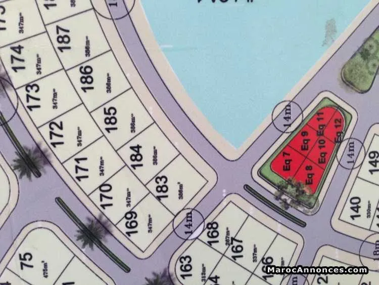 Terrain de 386m² - بني ملال (2)