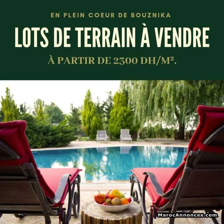 Lots de terrain - بوزنيقة