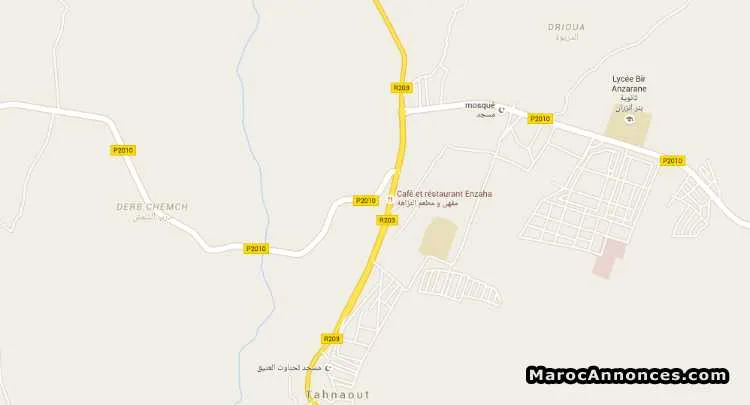 Terrain 5000m2 tahanaout marrakech - مراكش