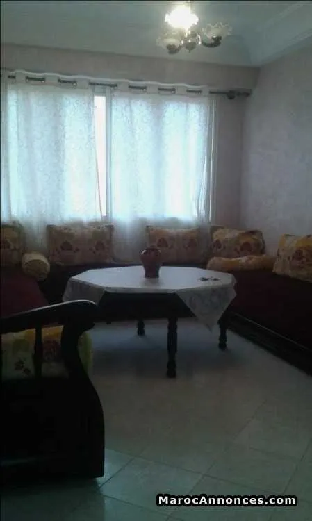 Bel appartement meublé de 80m2 ain borjà - الدار البيضاء