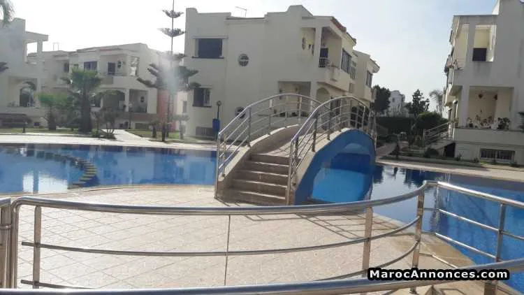 Loue villa dans résidence sécurisée avec piscine - الرباط