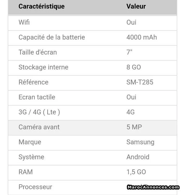 Samsung galaxy tab a 7.0 4g - الدار البيضاء (3)
